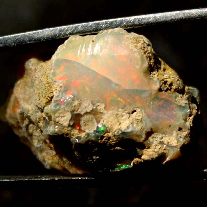 Rough 27.55 CT A+ 100% Natural ETHIOPIAN OPAL Rough ,Welo Fire Rough 17x26x15 mm