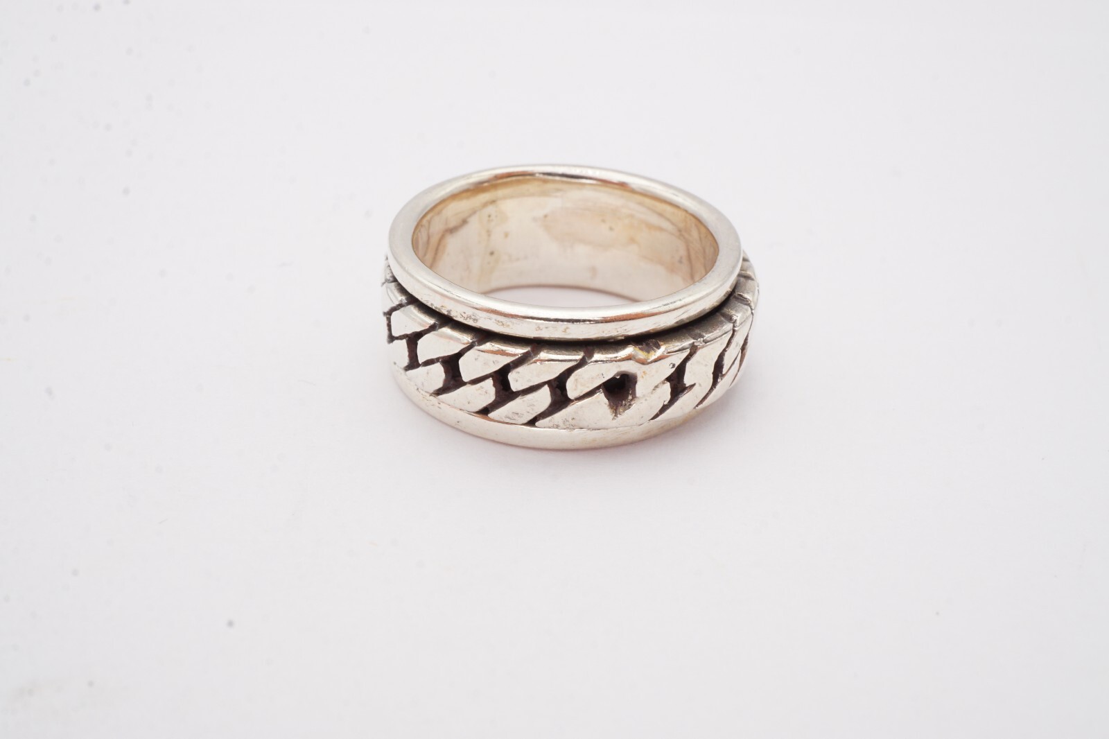 Sterling Silver 925 Spinner Ring Size 6.75 A5