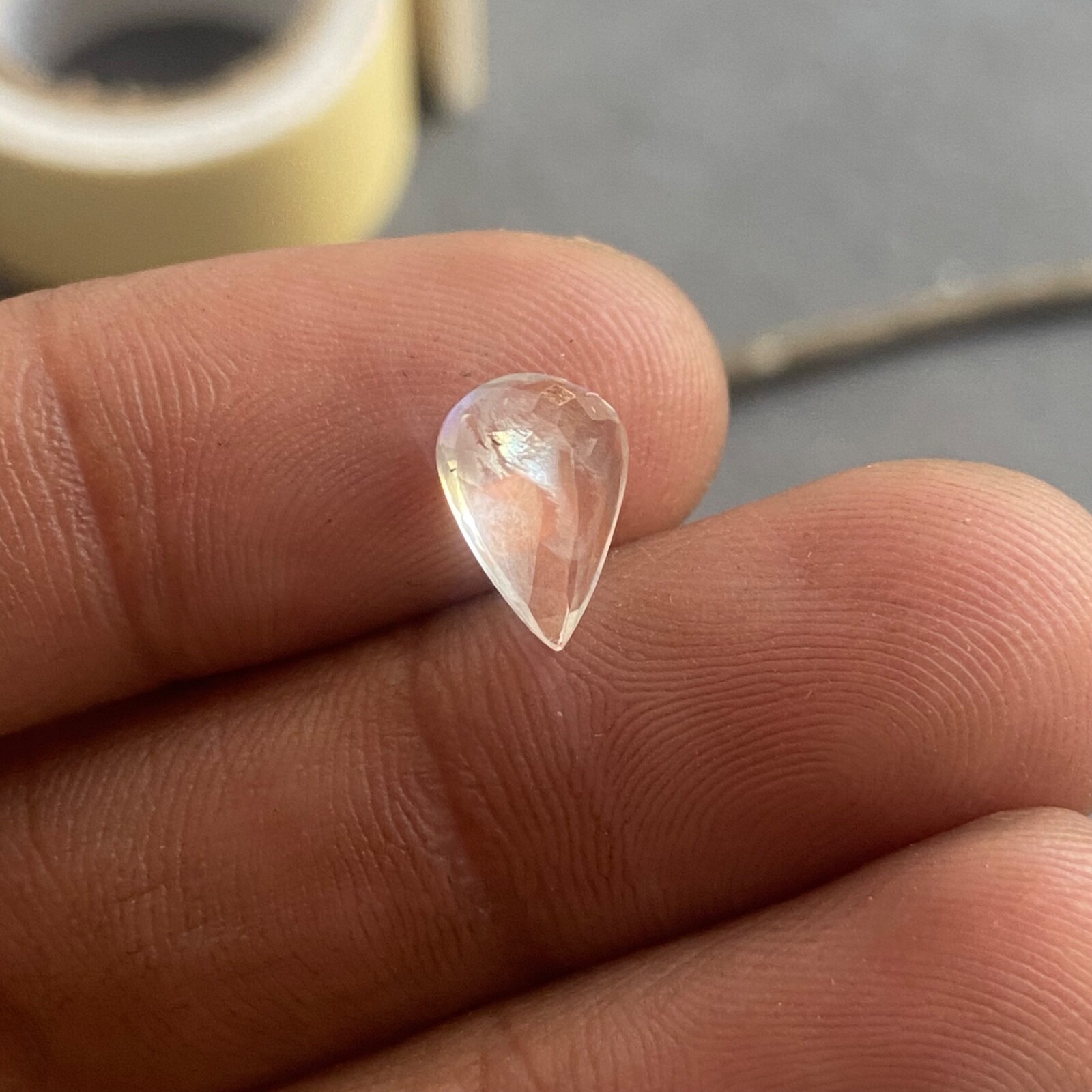 Natural 27 MM Lavender Quartz Kite Shape, 6.80 Carat Lavender Quartz