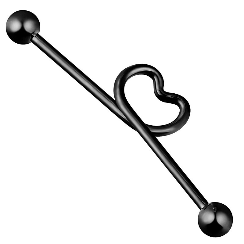 Industrial Scaffold Barbell Ball Bar 14g Surgical Steel Cartilage Helix Ear Stud