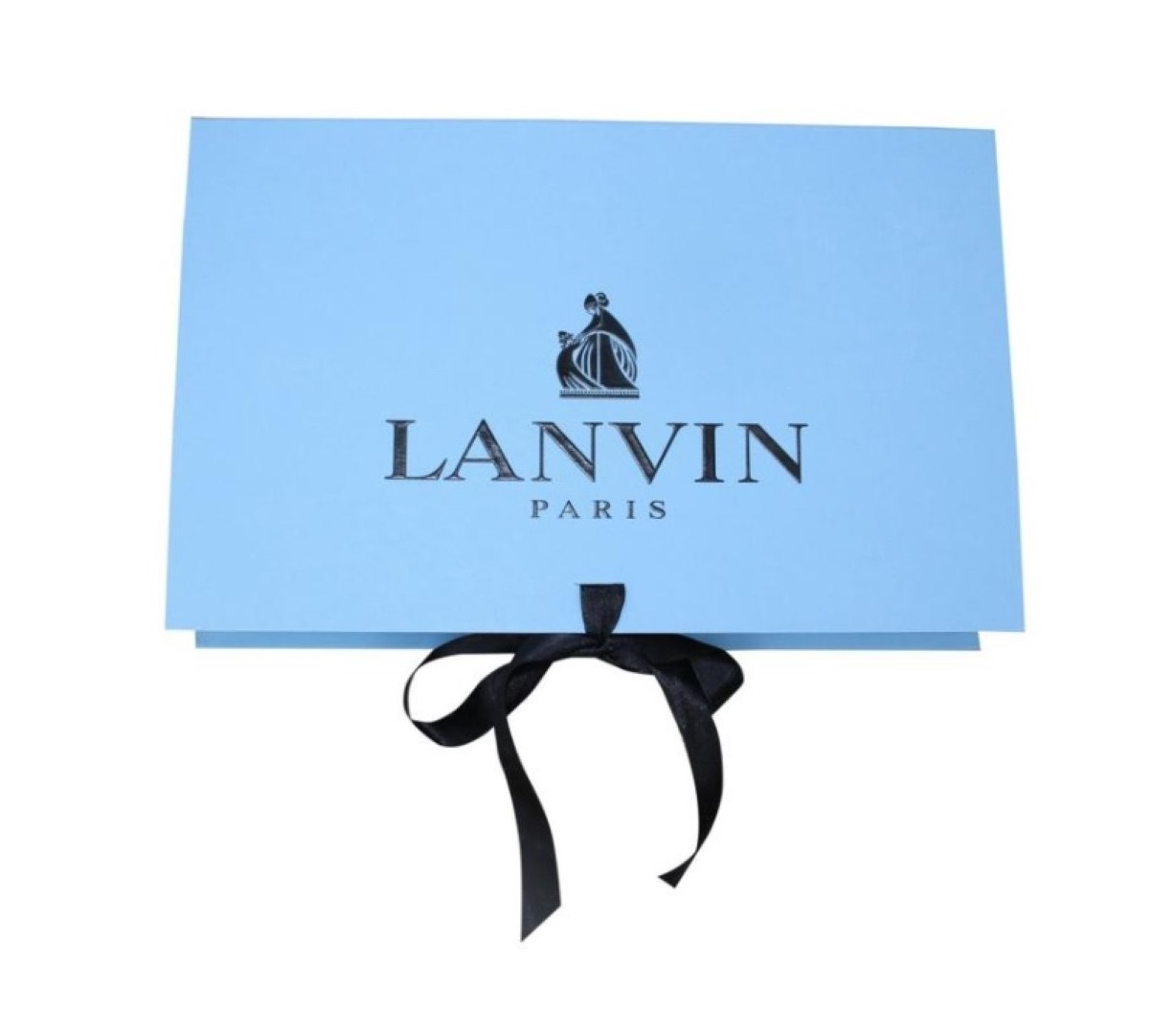 Lanvin Necklace 16″ Turquoise & Emerald Green Ribbon Statement Gold-Tone Short