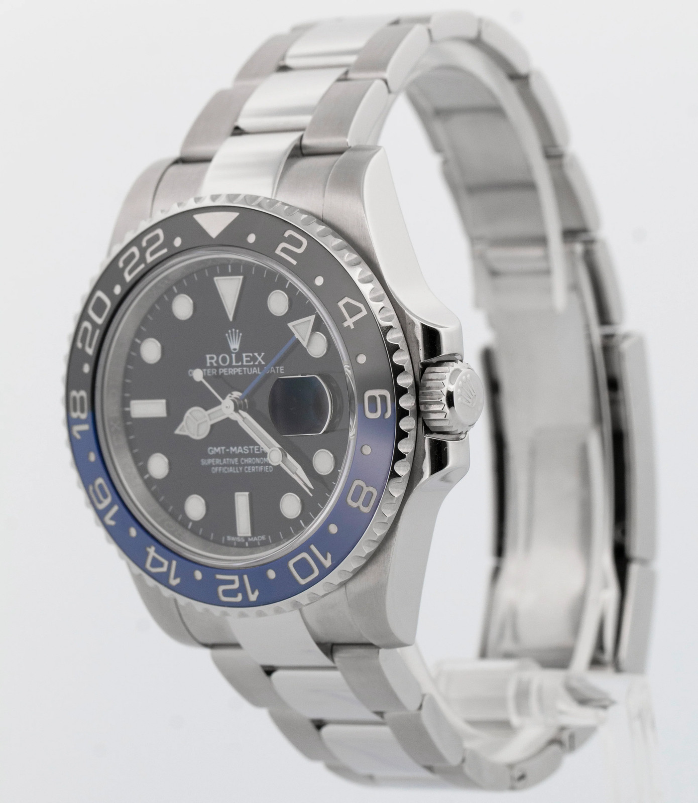 Rolex GMT-Master II Batman Blue Black Stainless Steel 40mm 116710 BLNR Watch