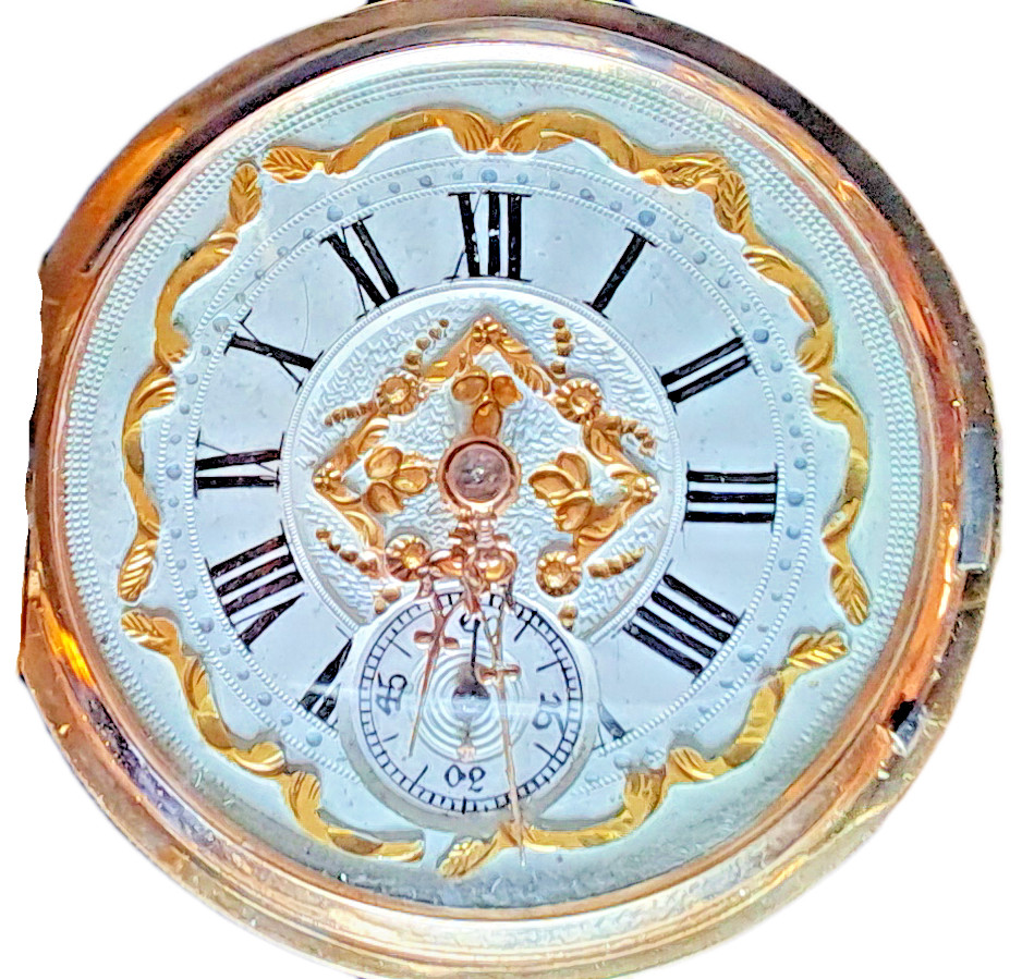 Rare Antique Swiss 18K Gold Pocket Watch – 30.65g – 6.5 cm (2.56 in) – Classic