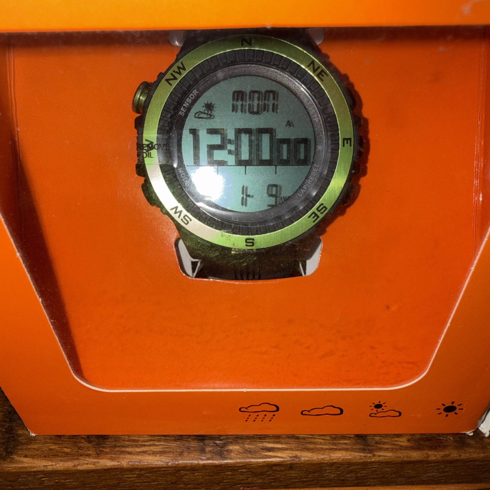 LAD WEATHER Outdoor Watch German Sensor Altimeter Barometer Forecast SEALED