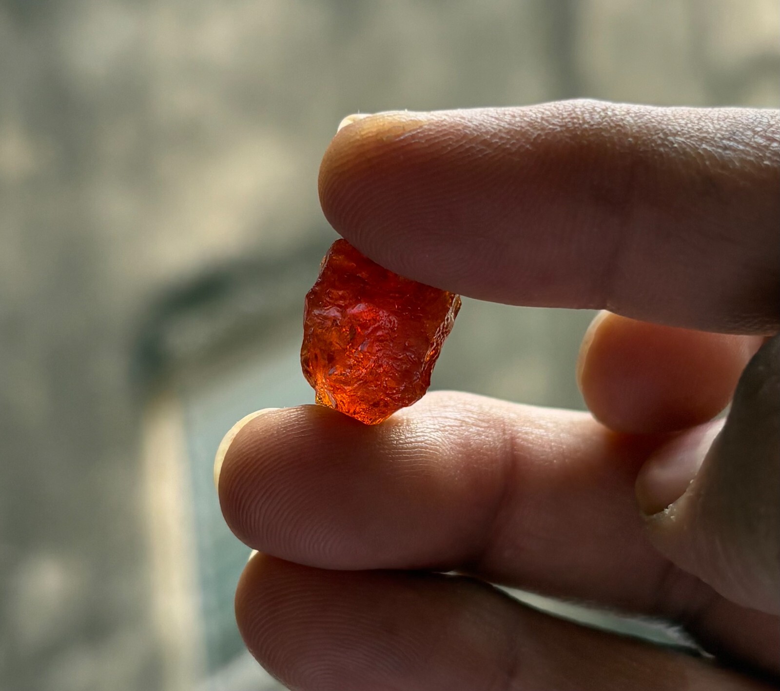 Single Piece of Spessartine Rough @ 20.00 cts