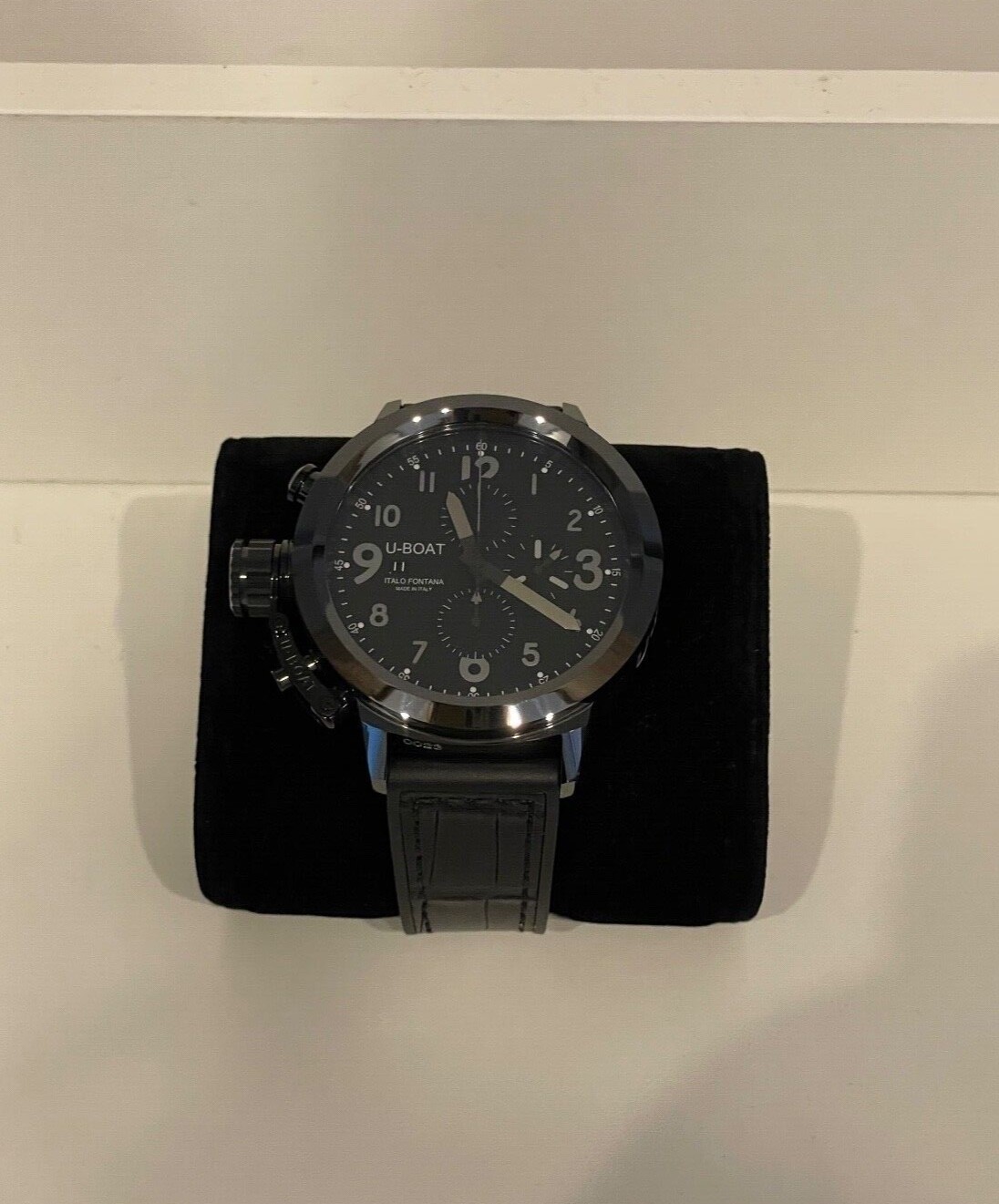 U-Boat Italo Fontana Black Men’s Watch Pristine Condition 
