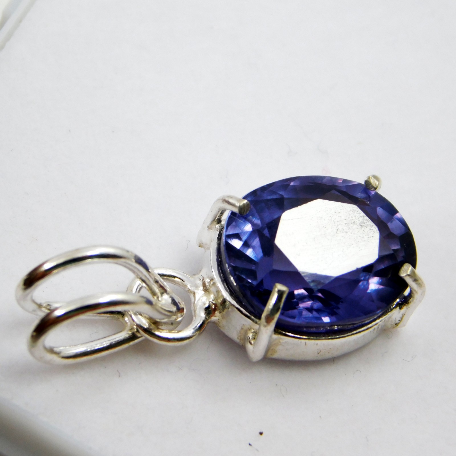 CERTIFIED 18.70 Ct Natural California Rare Blue Benitoite Pendant Gemstone✔
