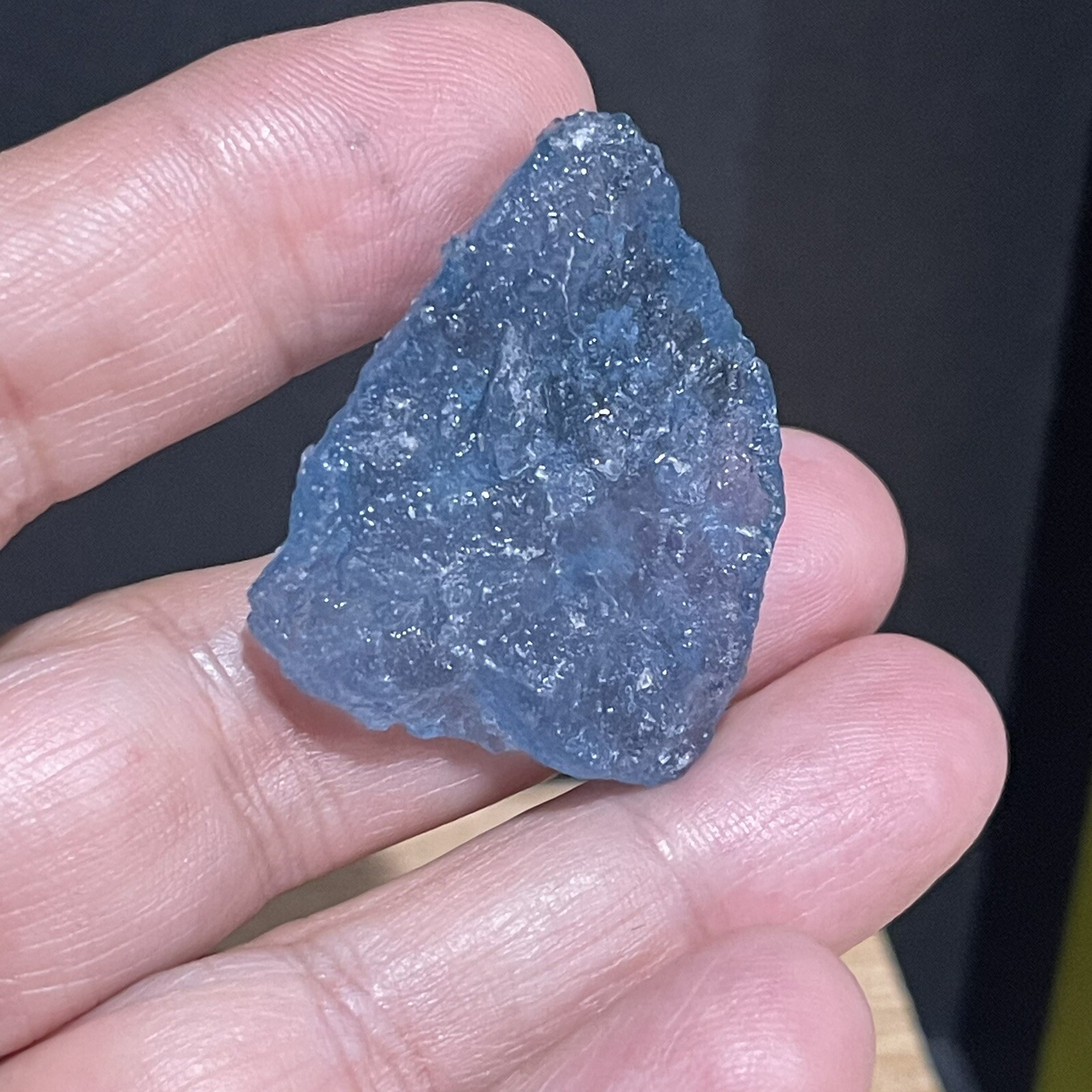 50ct 35x28x7mm Rough Blue Aquamarine Resin Coated Gemstone Wire Wrapping Stone