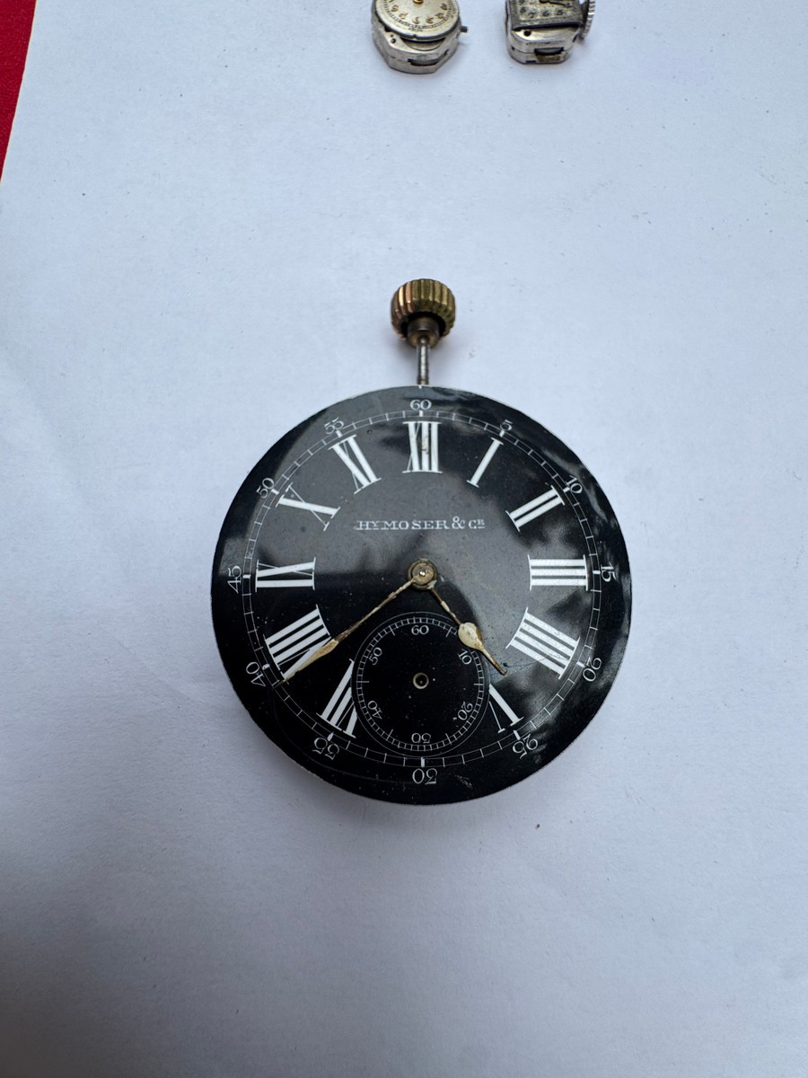 H. Moser & Cie Pocket Watch Dial And Movement Vintage