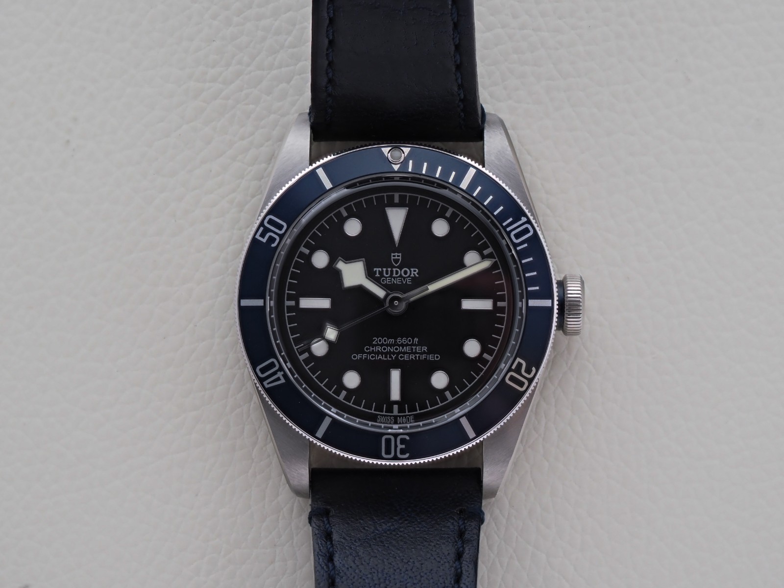 Tudor Heritage Black Bay 41 Leather Band 79230B Blue Dial Box Papers 2022