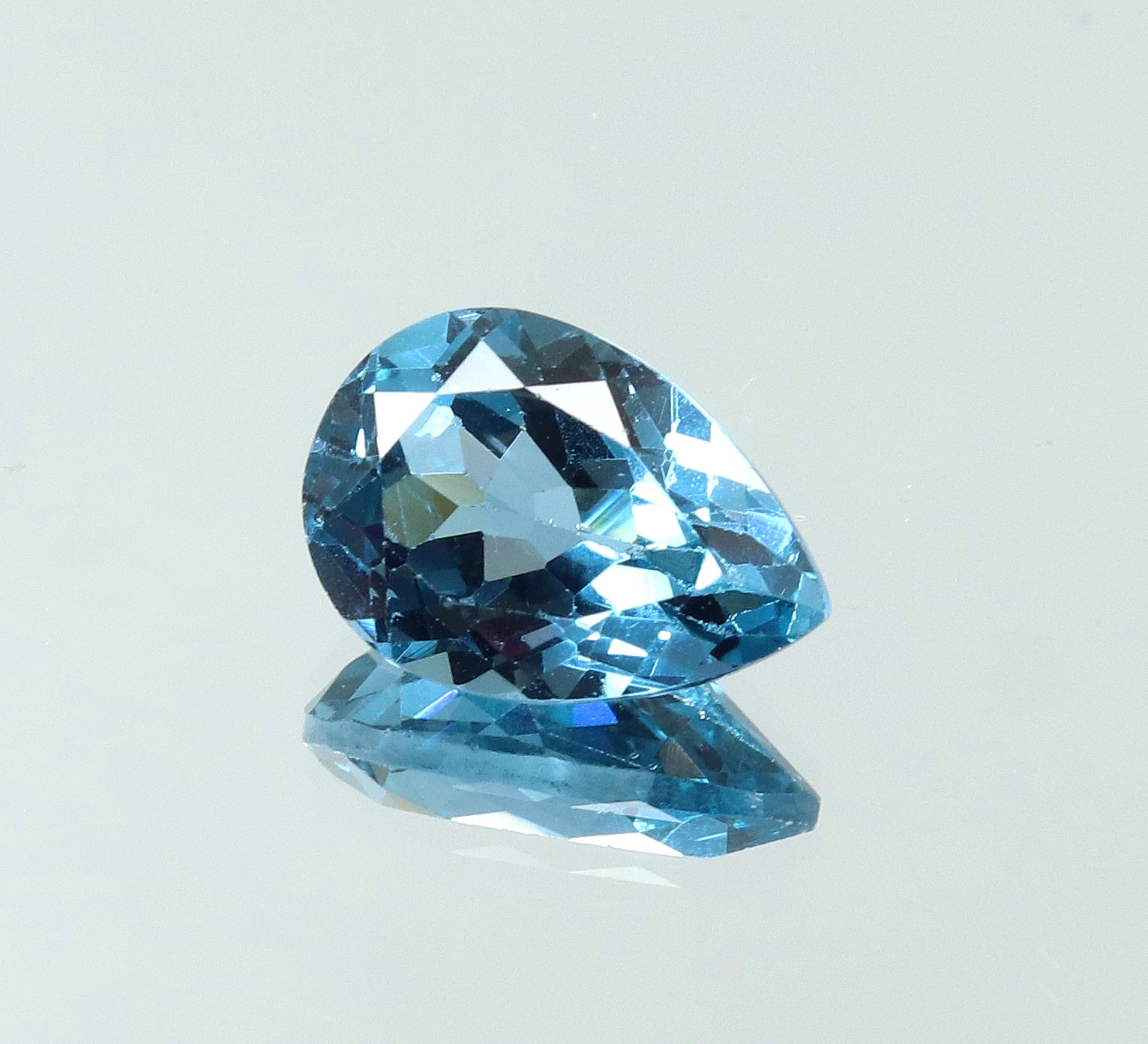 Natural 6.20 Ct Museum Blue Aquamarine Pear Cut Certified Loose Gemstone