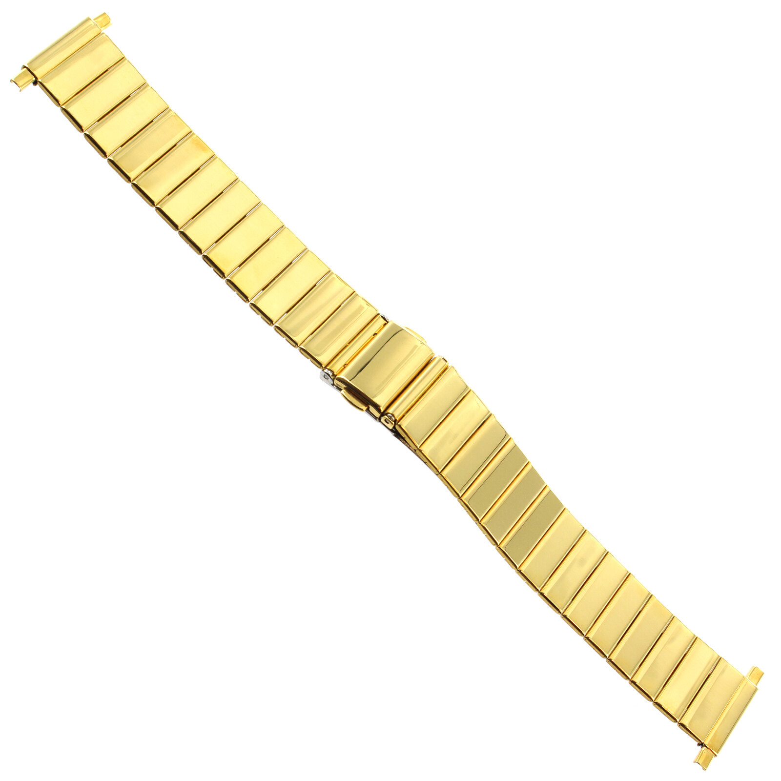16-22mm Speidel Gold Tone Stainless Double Push Button Clasp Mens Band 1655/17