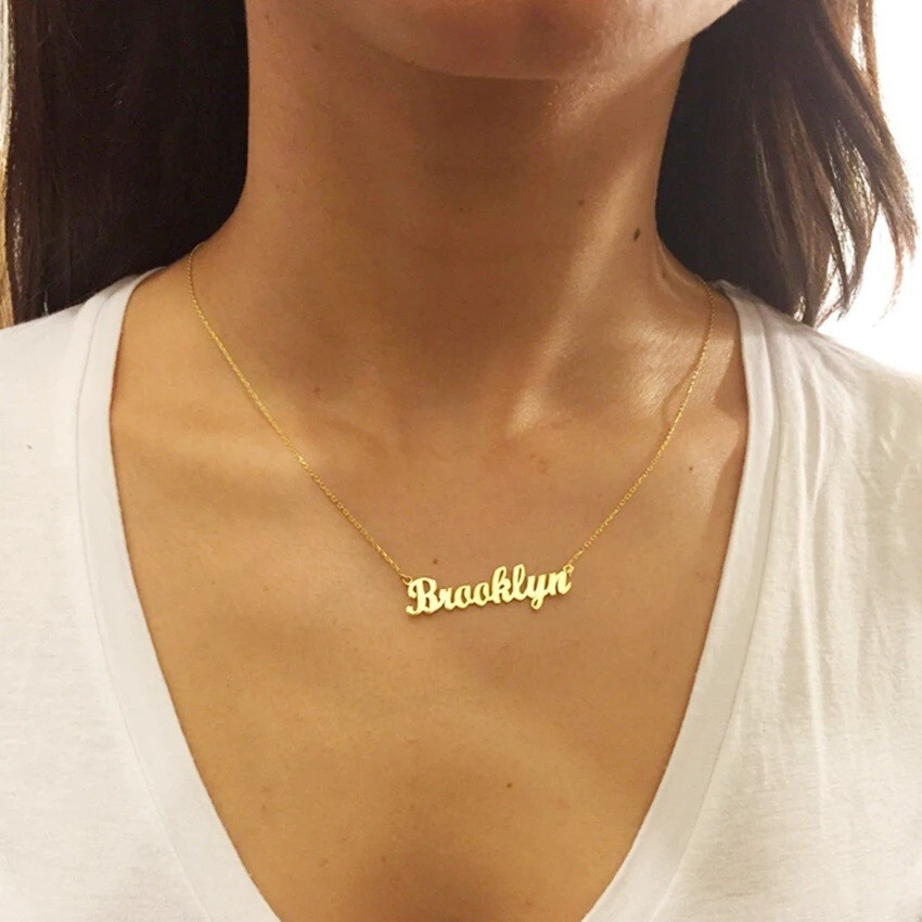 Multiple Custom Name necklace Personalized Pendant Stainless Steel Jewelry Gift