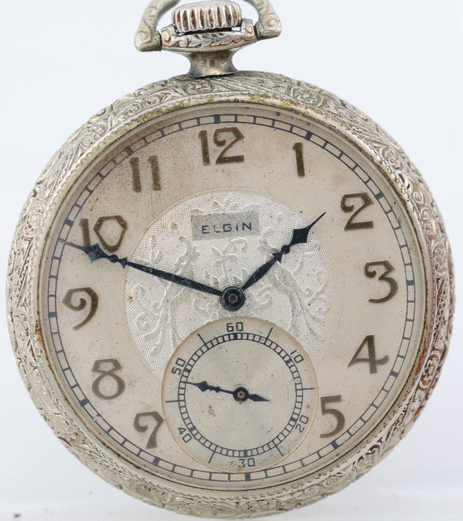ELGIN 345 ILLINOIS TIVOLI GOLD FILLED POCKET WATCH, 30093865, 12s 17j RUNS (OI)