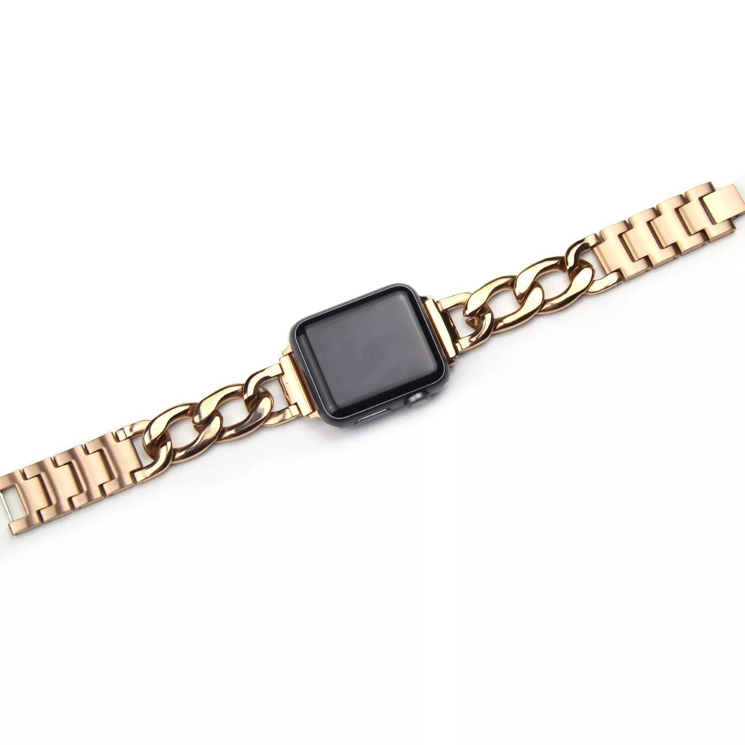 Metal Stainless Steel Chain Strap for Apple Watch Series 6 iWatch band 38MM 40MM