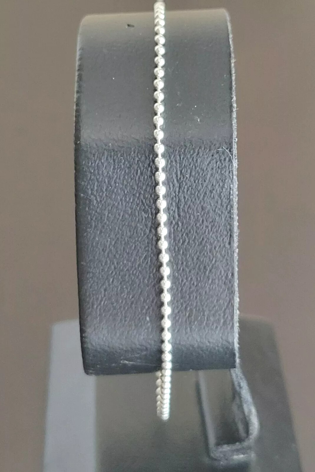 Erick’s Sterling Silver Beaded Link Bracelet 7.2 in. long Taxco.925