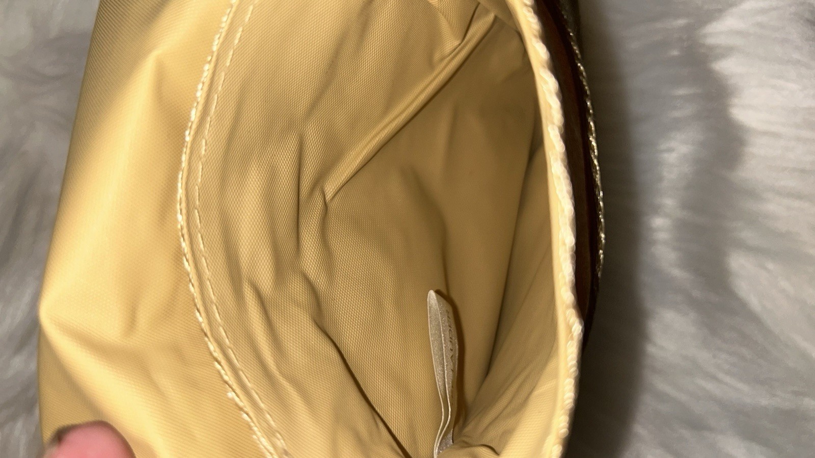 Vintage Estée Lauder Jewelry Bag Gold Canvas Small Travel Case Tote