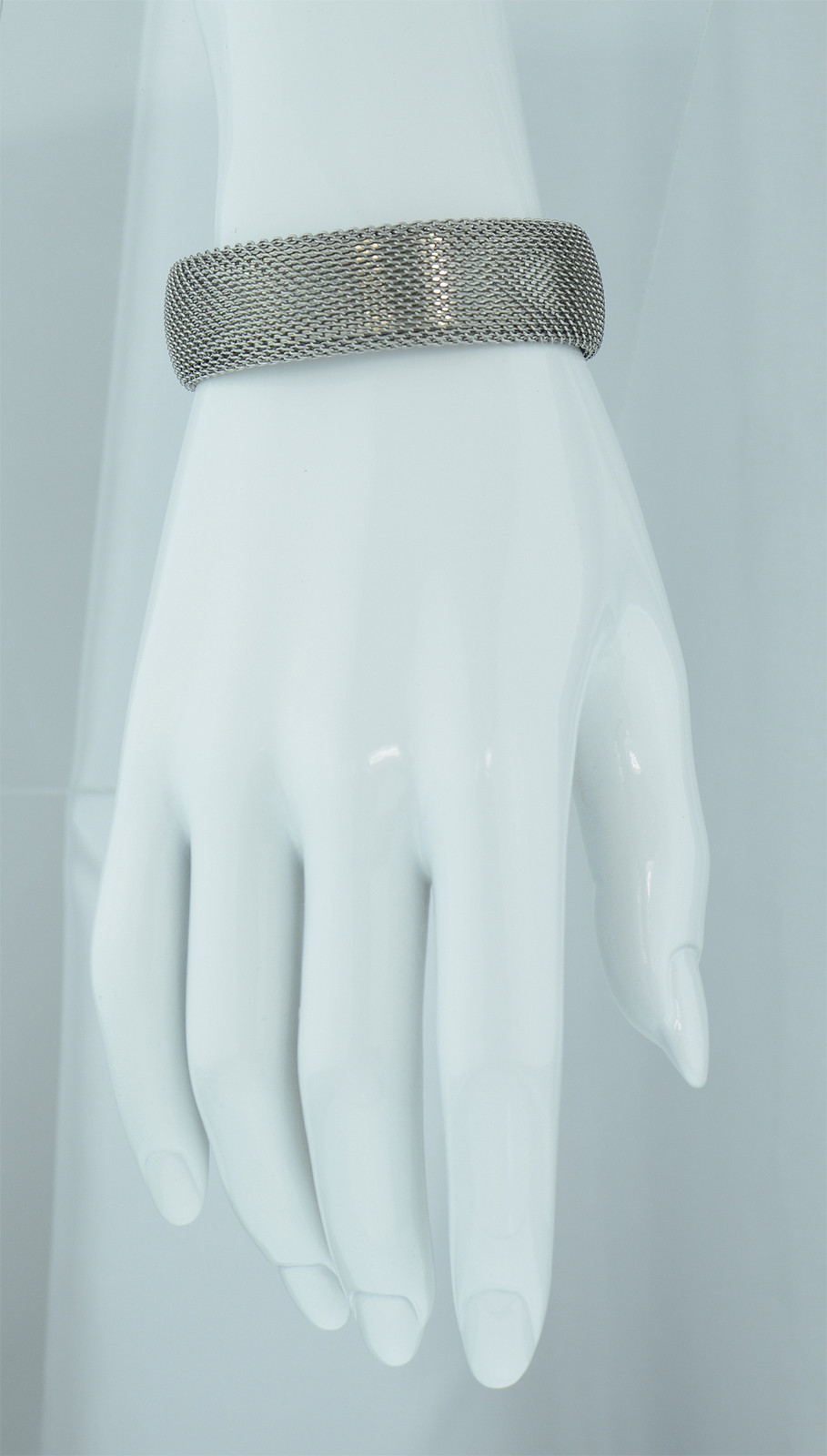 Stainless Steel Mesh Cuff Bracelet