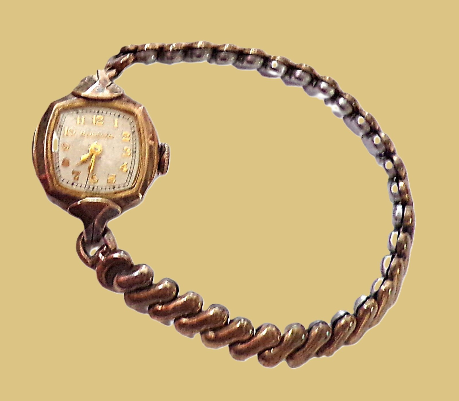 Watch, Bulova, Mechanical, 17 Jewels, 10KRGP, 5002800, Not Running