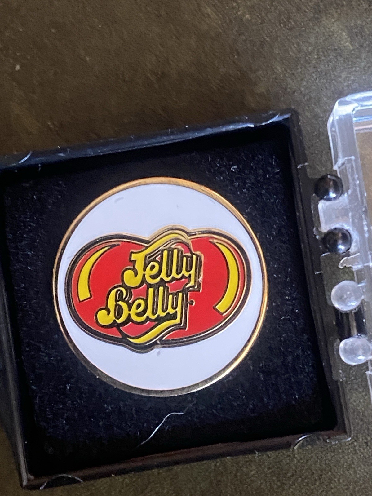 Jelly Belly Lapel Pin Brooch Logo Rare!