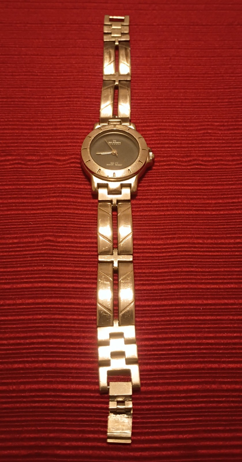 Skaggen Denmark Women’s Quartz Stainless Steel Bracelet Black Dial – New Battery