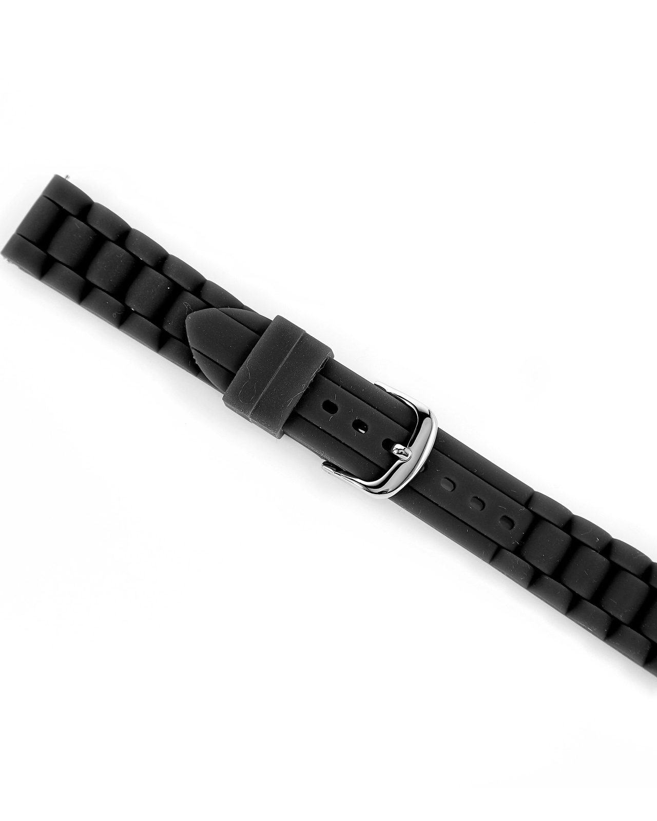 Ecclissi 18mm x 16mm Black Rubber Strap original Buckle 23980