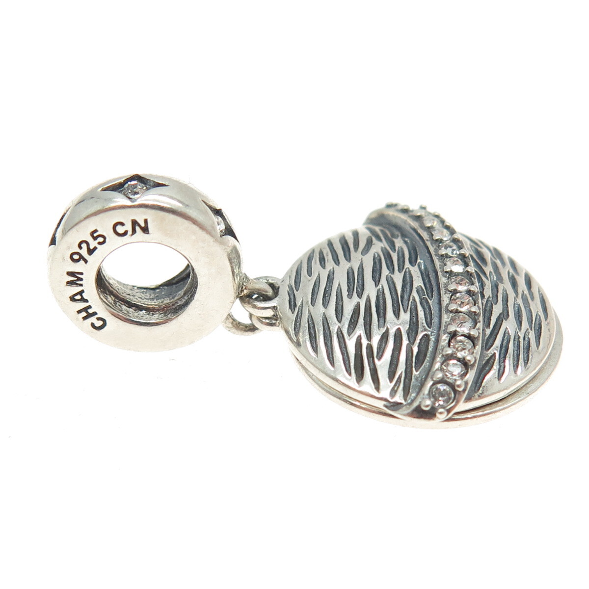 CHAMILIA 925 Sterling Silver C Z “You Are My Universe” Slide Dangling Charm
