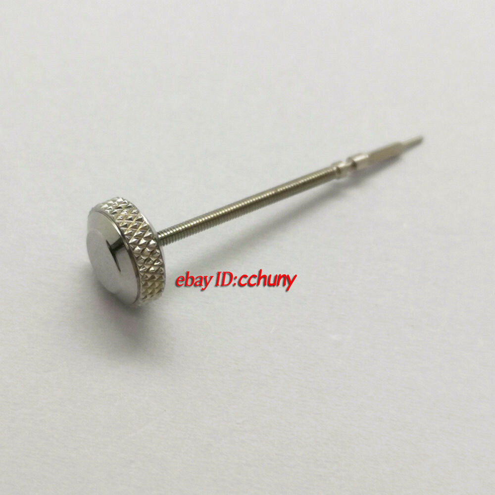 Steel Silver Watch Crown with Stem Fit ETA 6497/6498 Seagull ST36 Movement