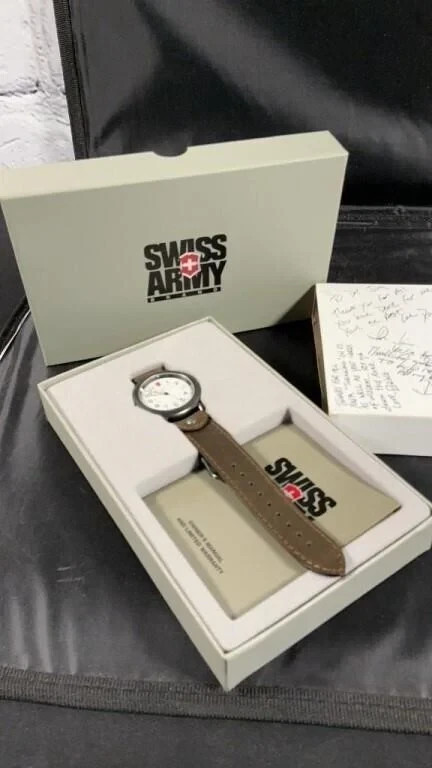 Autographed Pete Droge Sinners 1995 Tom Petty Tour Gift Swiss Army Watch+Box