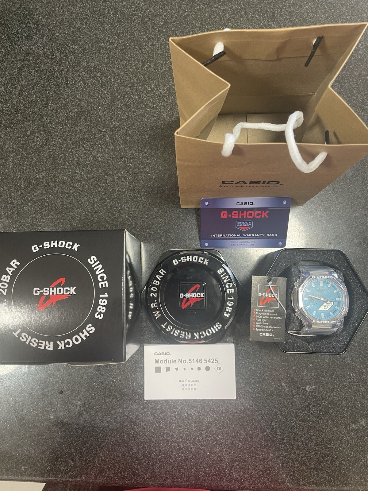 Casio G-Shock GA2100BM-7A2 Translucent Sky Blue Watch Men’s