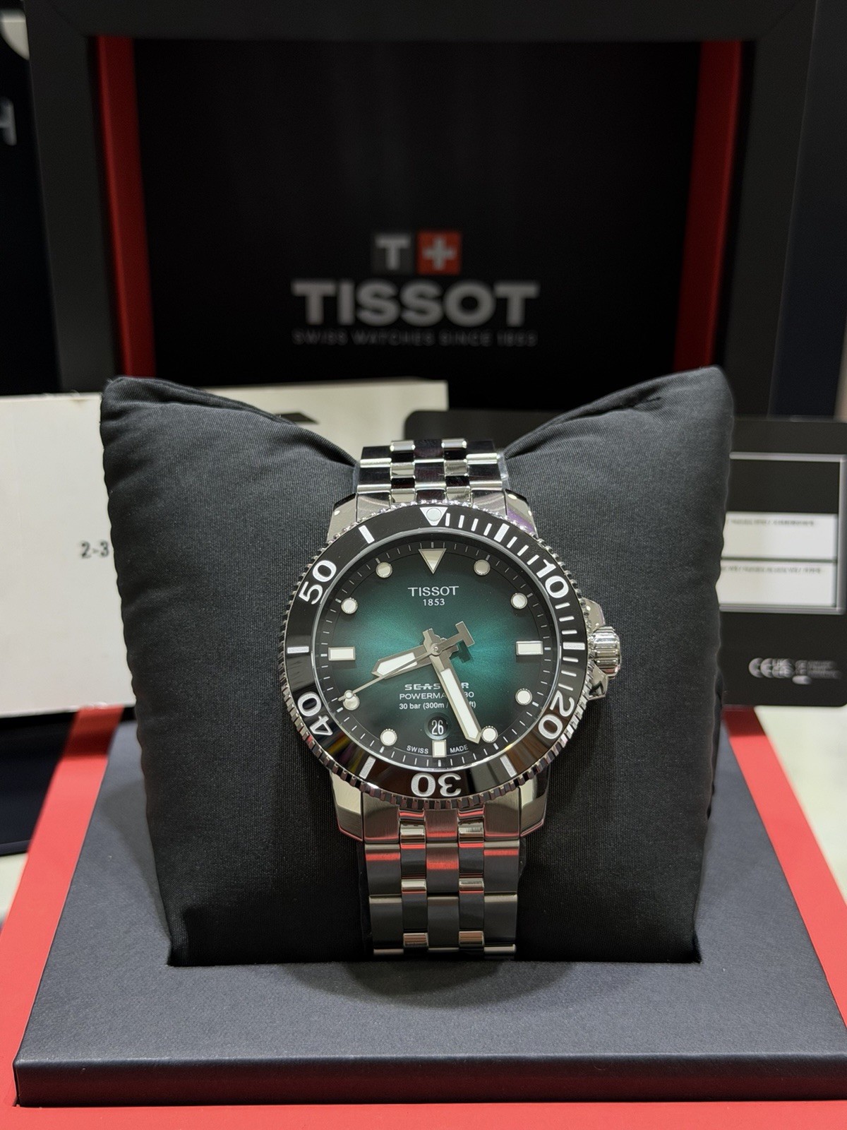Tissot Seastar 1000 Powermatic 80 Green Dial 43MM Men’s Watch T120.407.11.091.01