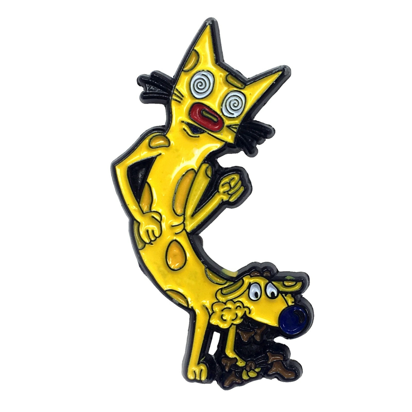 CatDog Nickelodeon Enamel Pin Cartoon Heady Festival Hat and Lapel