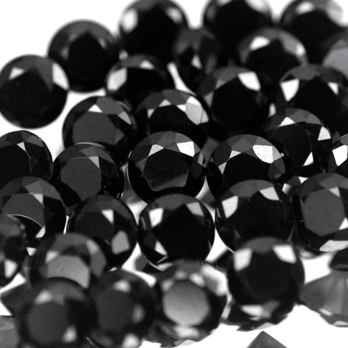2.50mm Lot 10,20,60,100 pcs Round Cut Calibrated Genuine Natural BLACK SPINEL