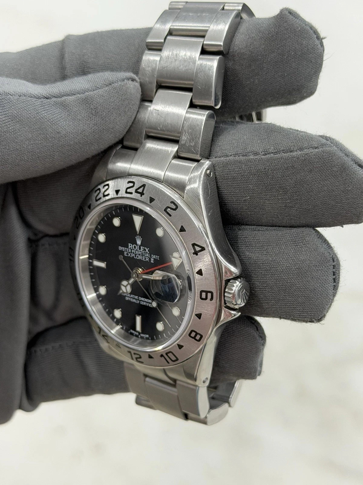 Rolex Explorer II Stainless Black Dial 40mm Auto Men’s Watch 16570