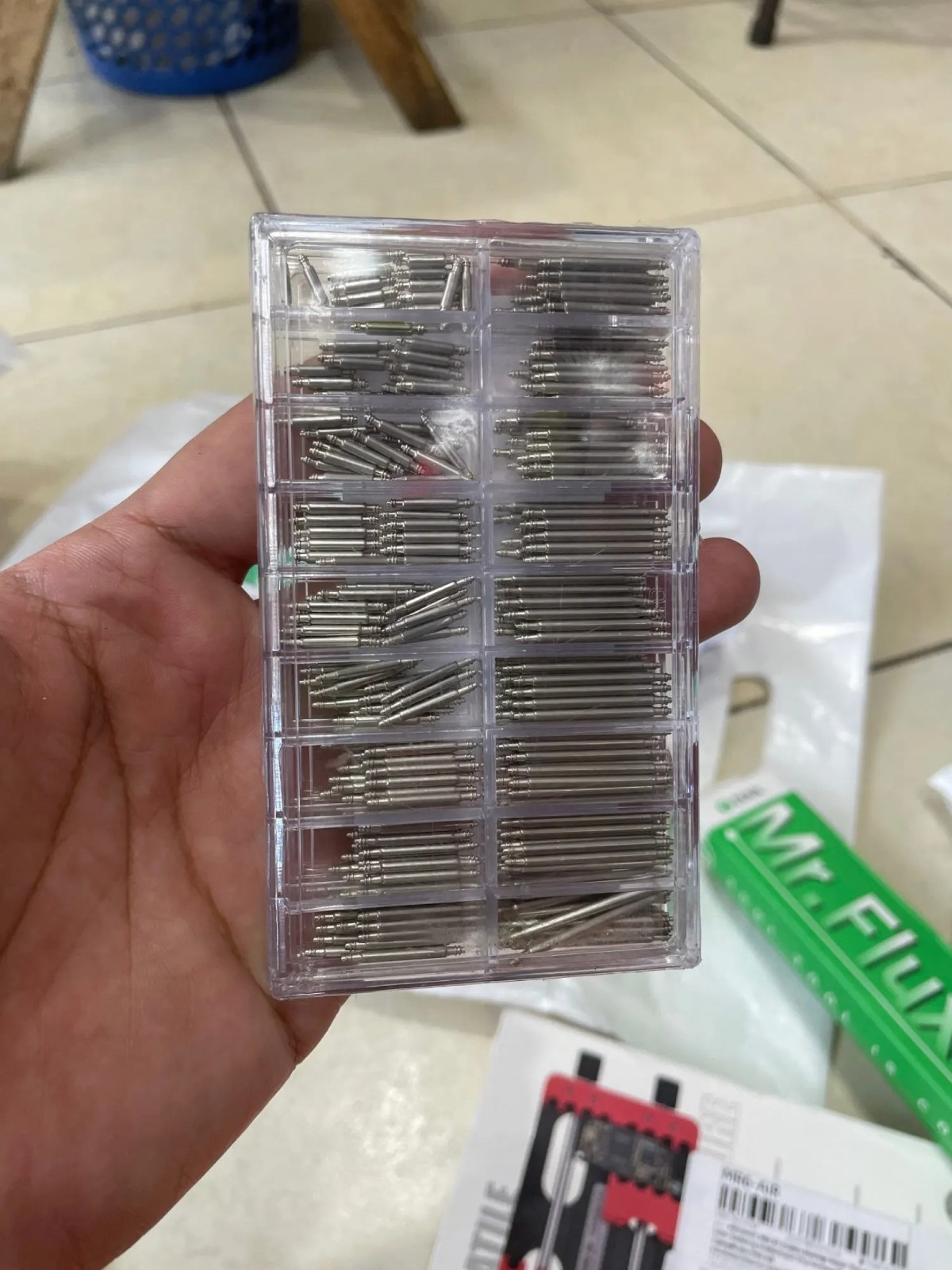 360pcs Watch PINS SPRING BARS Band Strap Link 8-25mm Repair Kit Stainless