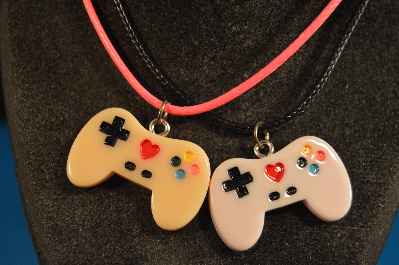 Lot of 2 CHARM NECKLACES Video Game Controllers NEW Fashion Jewelry USA SELLER A