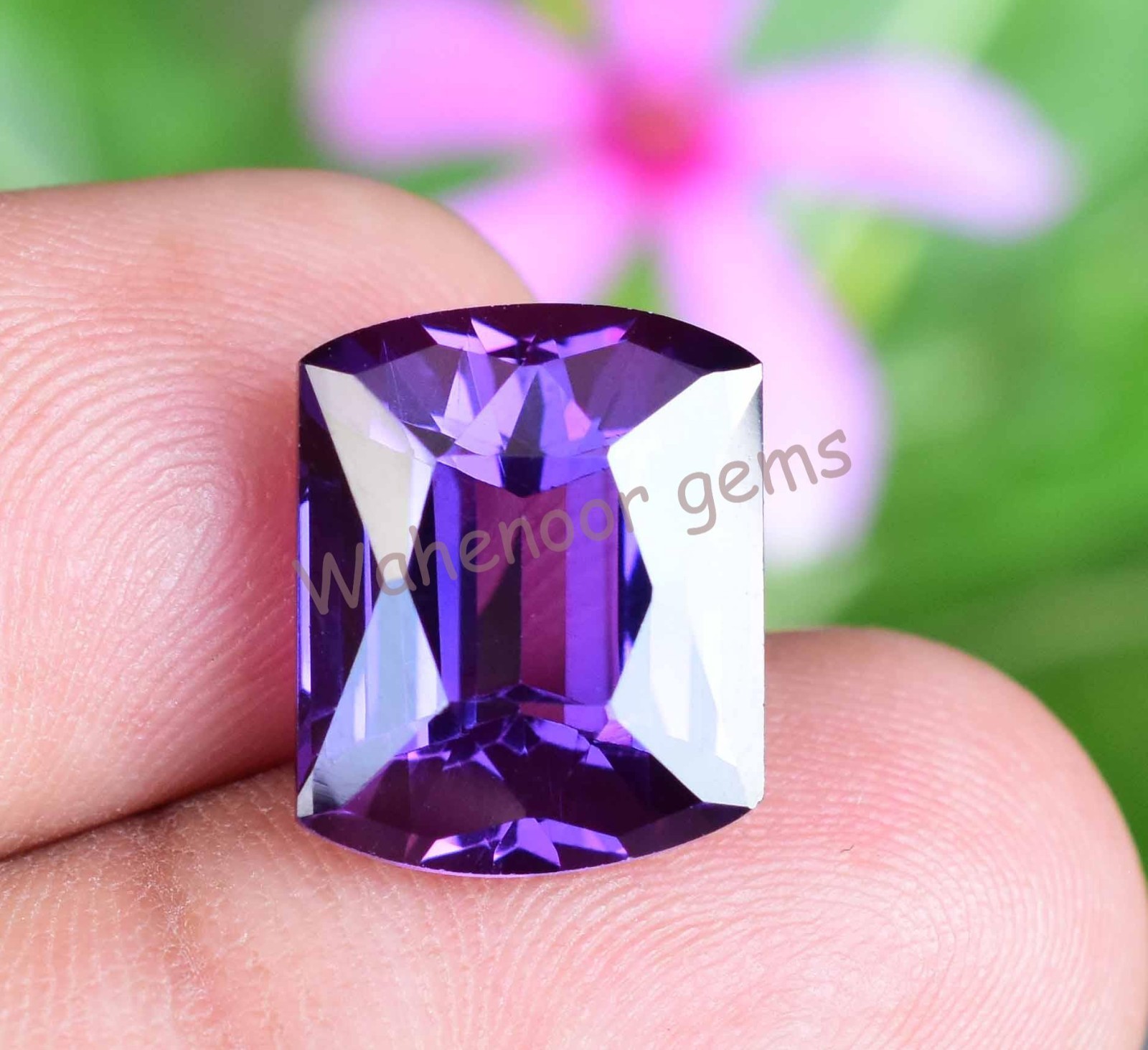 11.75 Ct Natural Purple Blue Tanzanite FL Cushion Master Cut Certified Gemstone