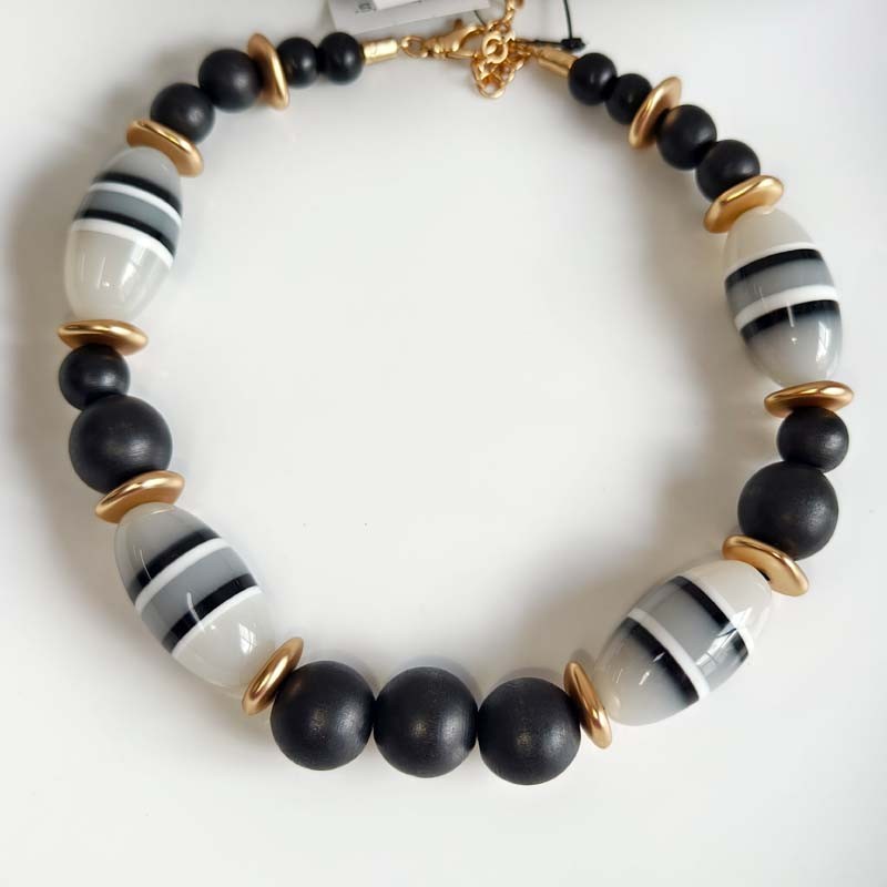 16″ Chicos Beads Heavy Statement Necklace Gift Chic Women Party Vacation Jewelry