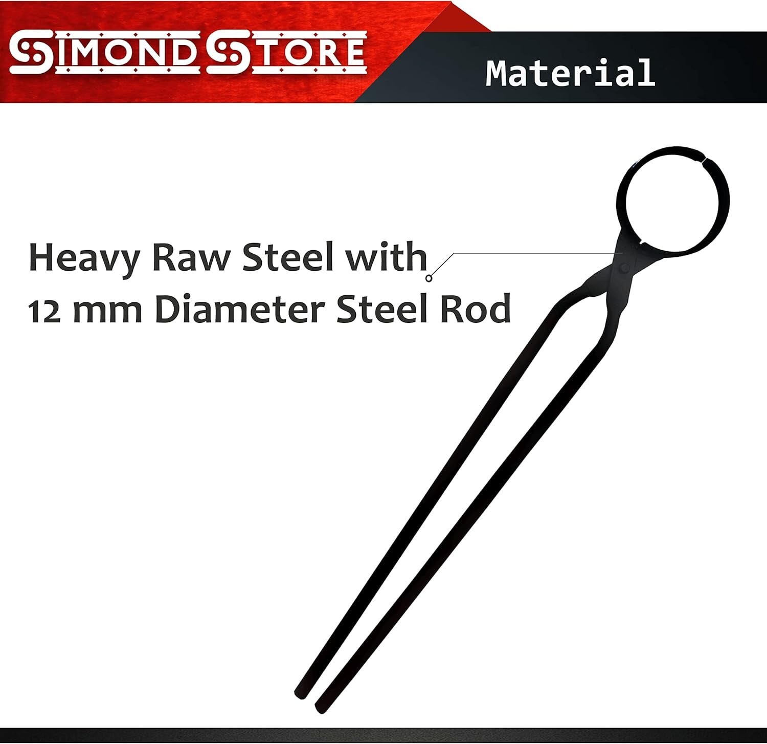 27″ Foundry Crucible Flask Tongs 4″ Dia Refining Melting Casting Gold Silver