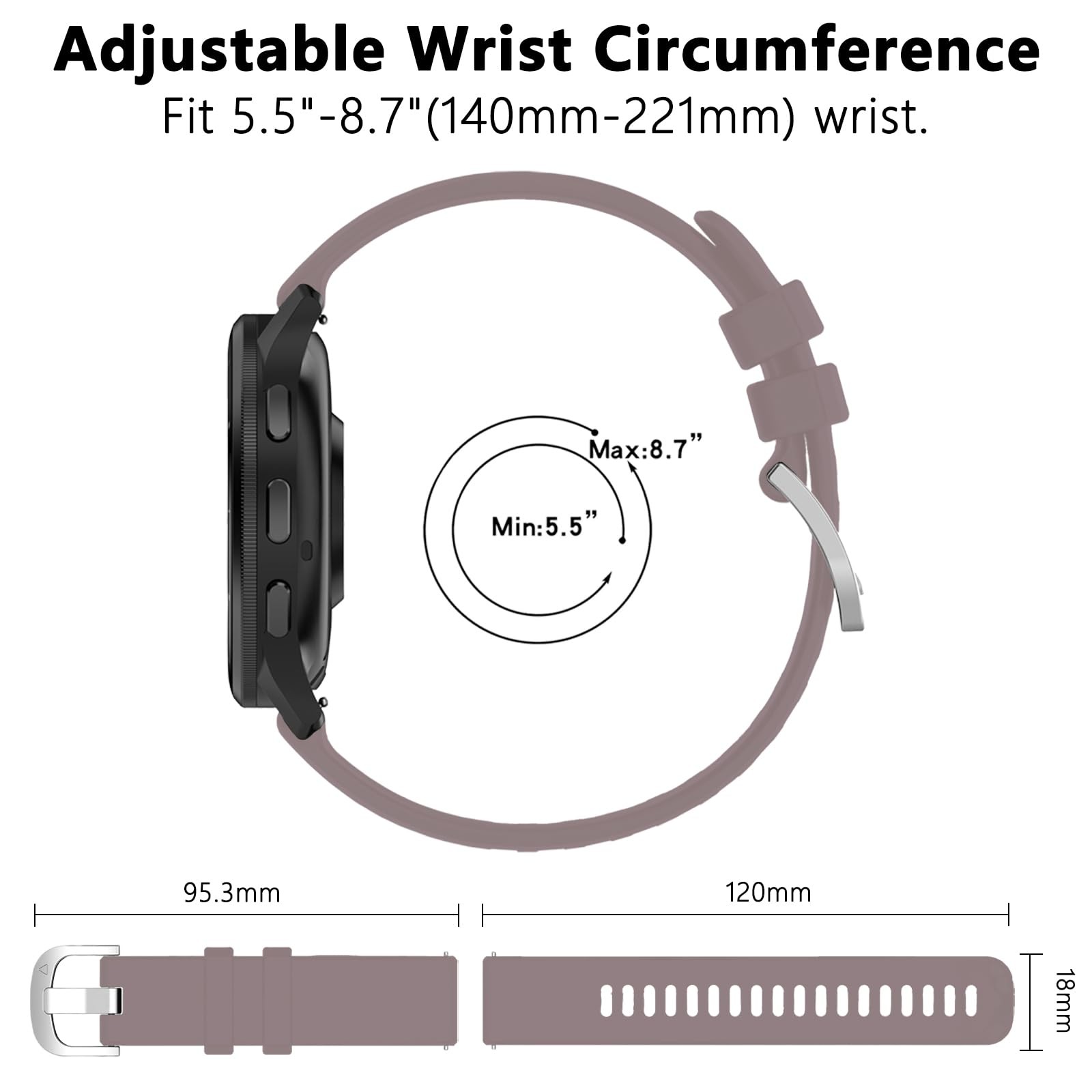 TopPerfekt Watch Band Compatible with Garmin Venu 4 45mm/Venu 3/Venu 2/Foreru…