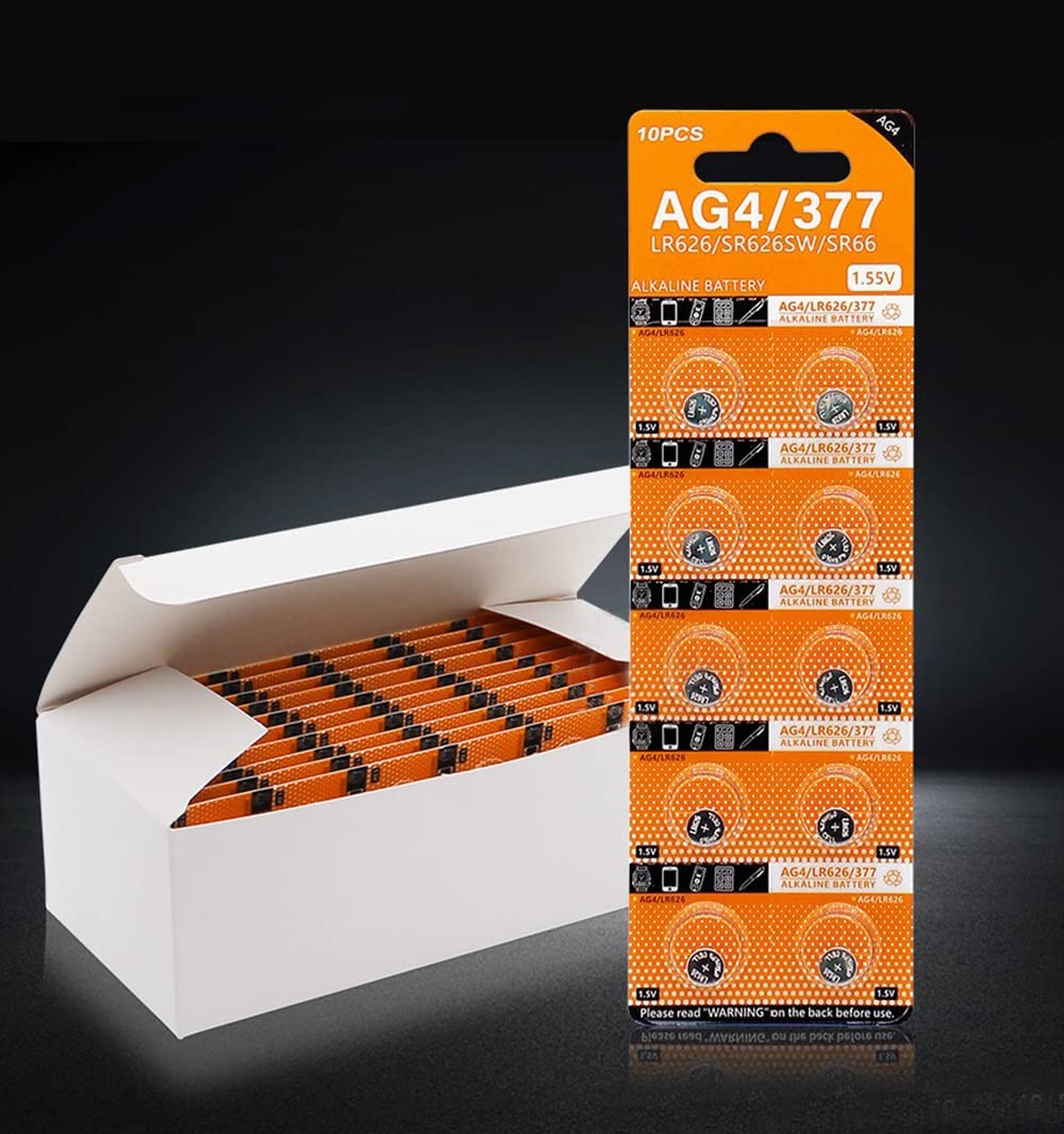 Cotchear 10pcs 1.5V AG4 LR626 Alkaline Button Battery L626 LR66