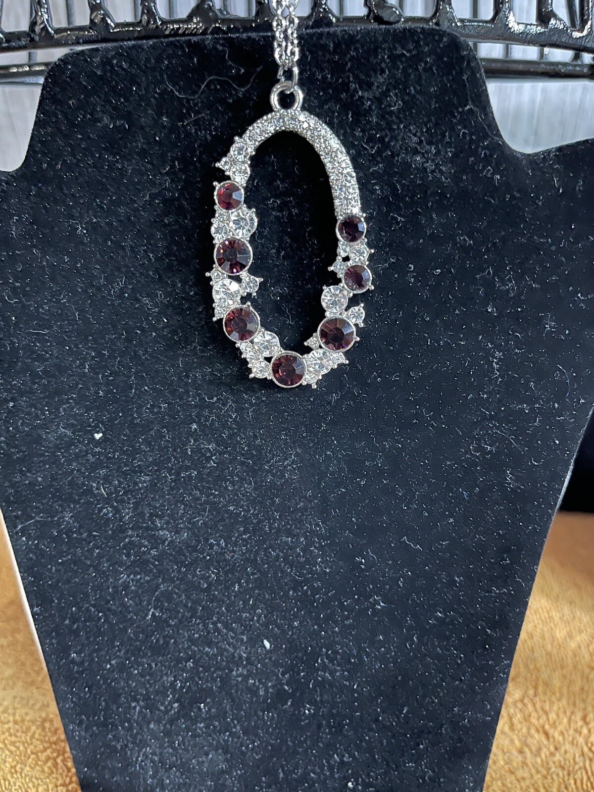 Fashion Jeweled Necklace Multi-color 19 1/2 Inches Length