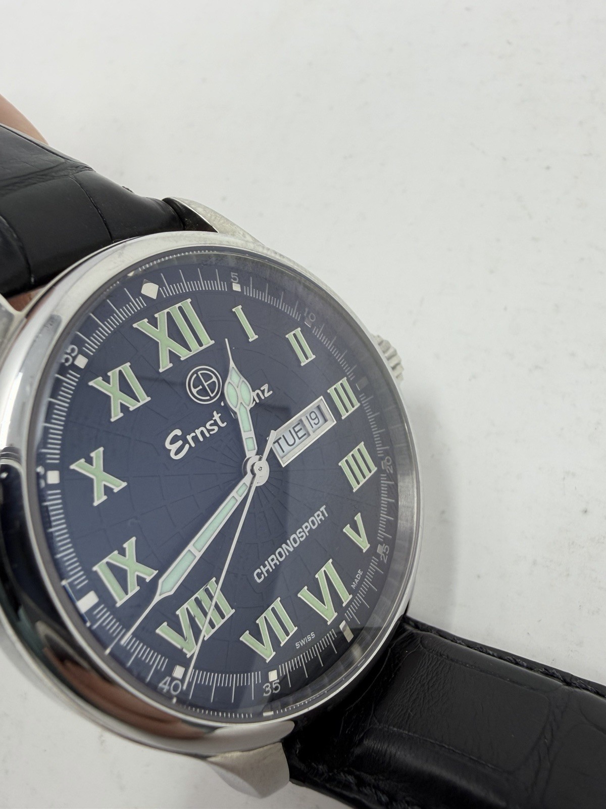 Ernst Benz Chronosport GC10251 Stainless Steel Black dial 47mm Automatic watch