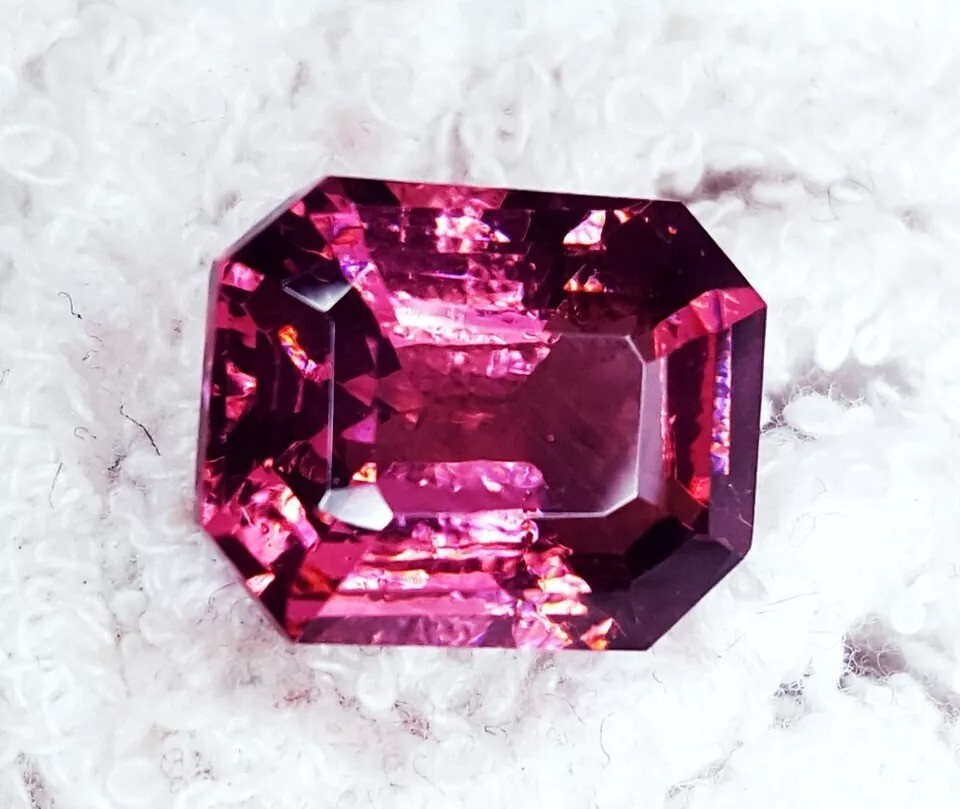 9.50+ Ct Loose Gemstone Certified Natural Rhodolite Garnet Radiant Cut