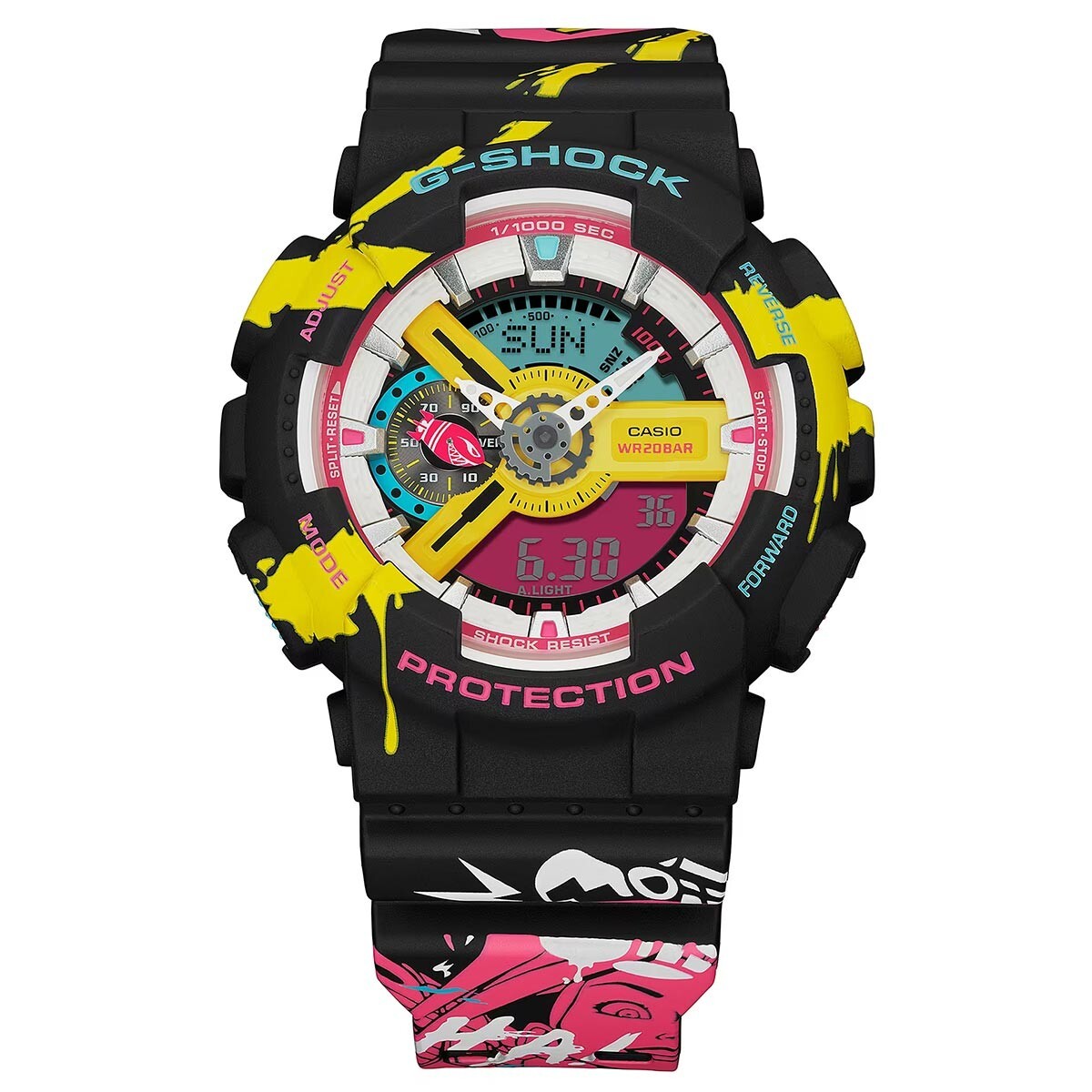 Casio G-Shock League of Legends Jinx Limited Edition GA-110LL-1A Watch