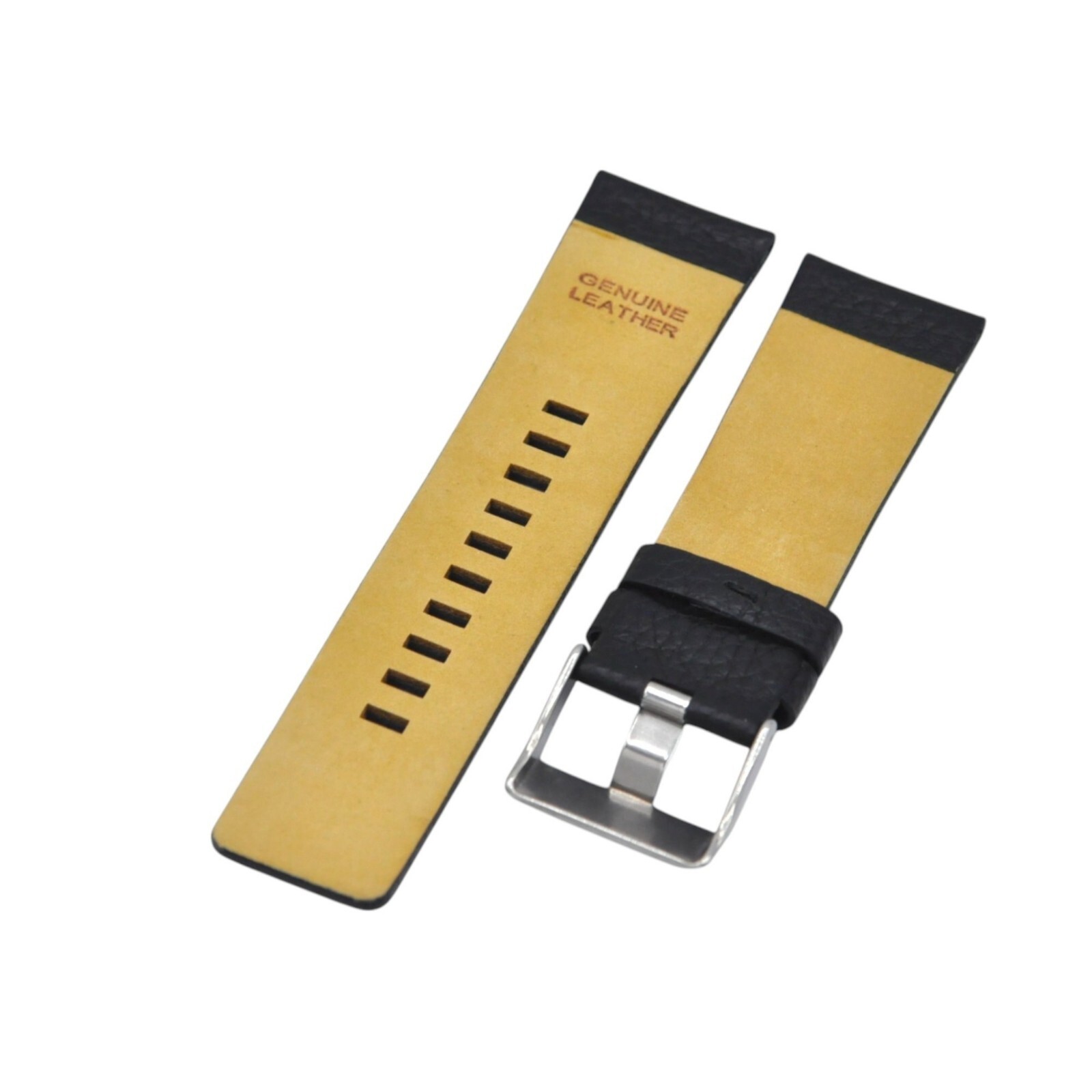 DZ1545 26mm Black Leather Watch Strap For Diesel