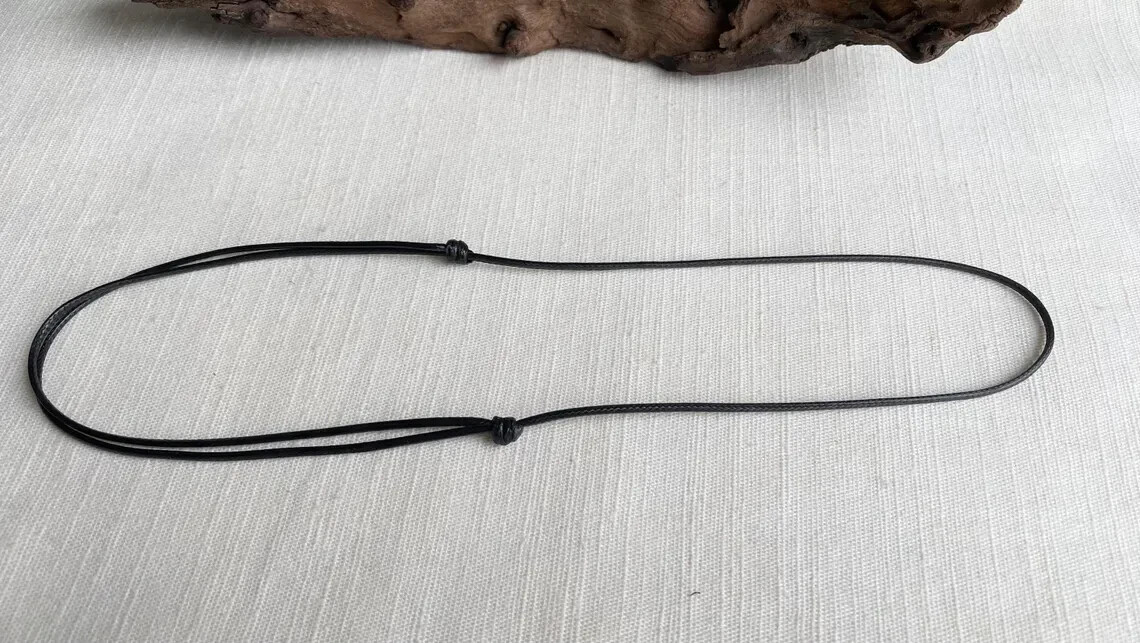 Pick Color & Size 1.5mm Water Resistant Polyester Cord Necklace Unisex Adjustabl