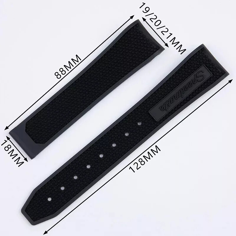 For Omega MoonSwatch Speedmaster 19mm 20mm 21mm Fluorine Rubber Watch Band Strap