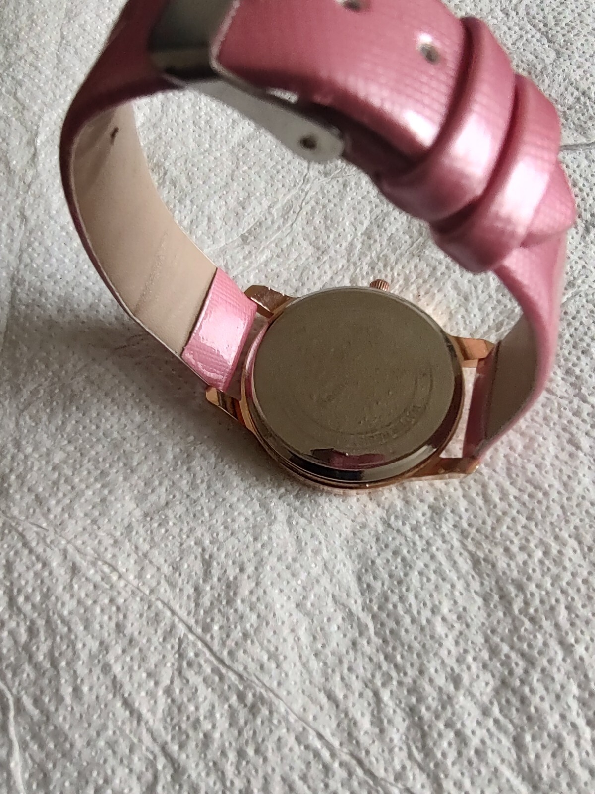 Bachaa Party Watch Pink tone Crystals leather Strap Women girls female