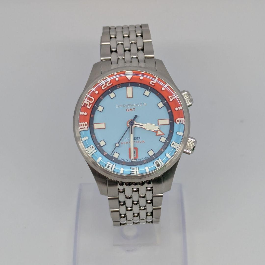 Spinnaker Automatic GMT Islander Bradner 5150-LIW44 LIW44 Mens Wristwatch Blue